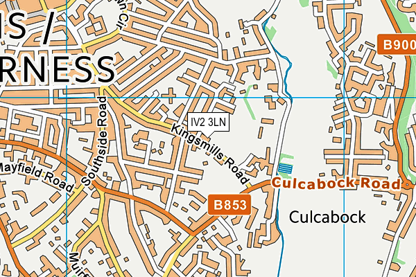 IV2 3LN map - OS VectorMap District (Ordnance Survey)