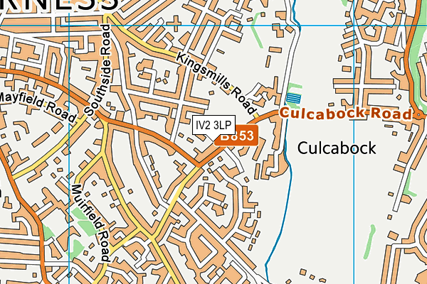 IV2 3LP map - OS VectorMap District (Ordnance Survey)