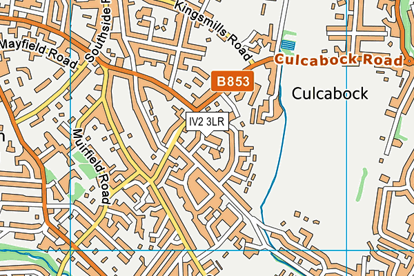 IV2 3LR map - OS VectorMap District (Ordnance Survey)