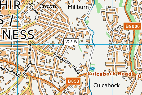 IV2 3LW map - OS VectorMap District (Ordnance Survey)