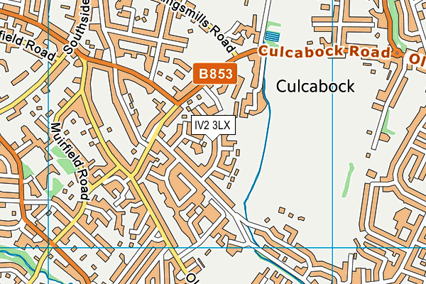 IV2 3LX map - OS VectorMap District (Ordnance Survey)