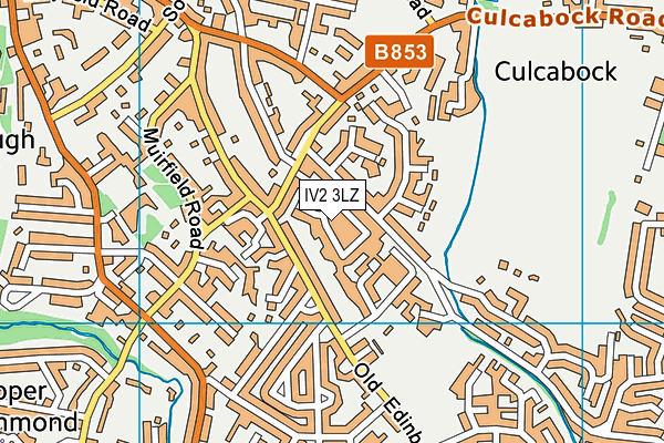 IV2 3LZ map - OS VectorMap District (Ordnance Survey)