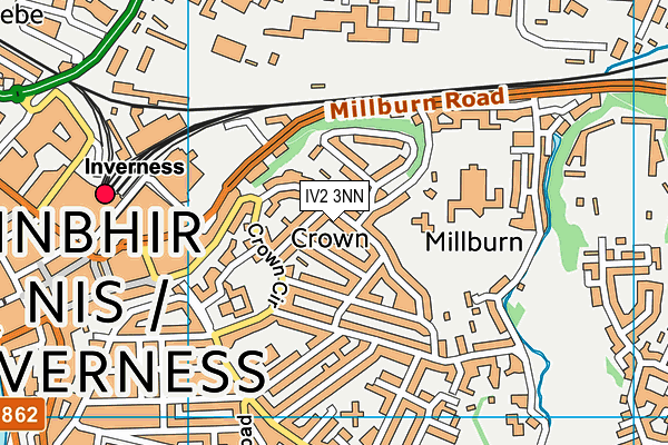 IV2 3NN map - OS VectorMap District (Ordnance Survey)