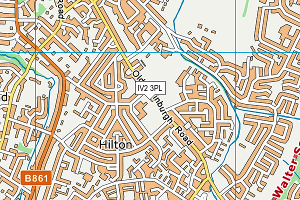 IV2 3PL map - OS VectorMap District (Ordnance Survey)