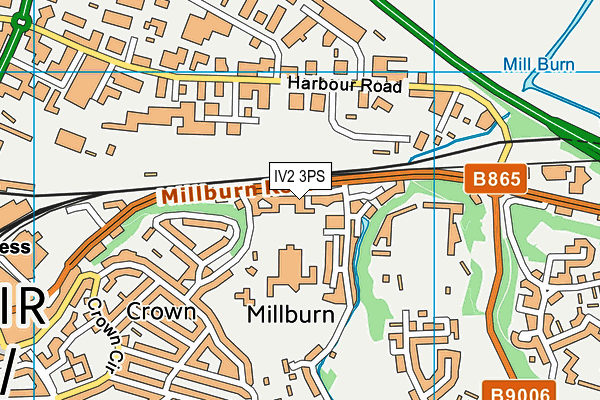 IV2 3PS map - OS VectorMap District (Ordnance Survey)