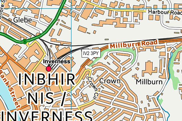 IV2 3PY map - OS VectorMap District (Ordnance Survey)