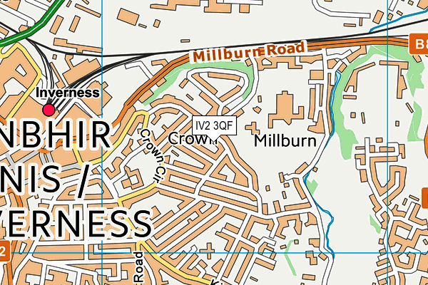 IV2 3QF map - OS VectorMap District (Ordnance Survey)