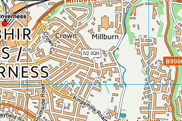 IV2 3QH map - OS VectorMap District (Ordnance Survey)