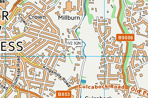 IV2 3QN map - OS VectorMap District (Ordnance Survey)