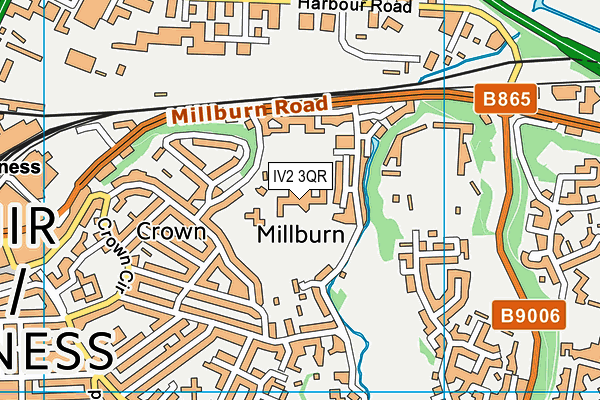 IV2 3QR map - OS VectorMap District (Ordnance Survey)