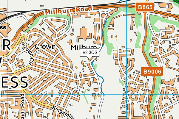 IV2 3QS map - OS VectorMap District (Ordnance Survey)