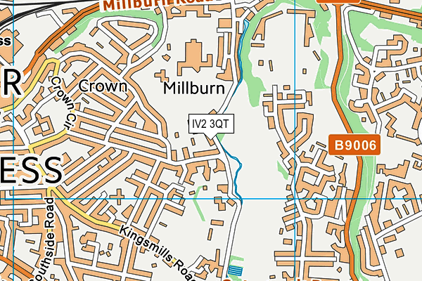 IV2 3QT map - OS VectorMap District (Ordnance Survey)