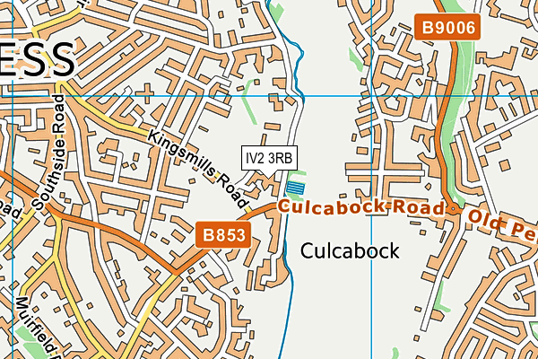 IV2 3RB map - OS VectorMap District (Ordnance Survey)