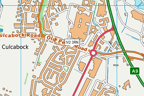 IV2 3RN map - OS VectorMap District (Ordnance Survey)