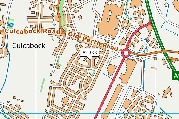 IV2 3RR map - OS VectorMap District (Ordnance Survey)