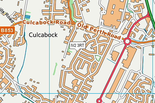 IV2 3RT map - OS VectorMap District (Ordnance Survey)