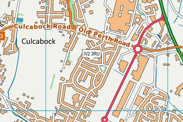 IV2 3RU map - OS VectorMap District (Ordnance Survey)