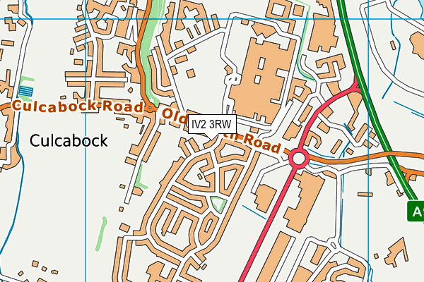 IV2 3RW map - OS VectorMap District (Ordnance Survey)