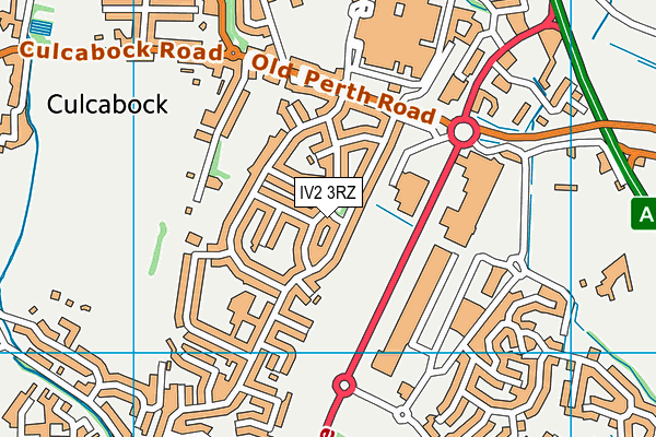 IV2 3RZ map - OS VectorMap District (Ordnance Survey)