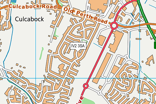 IV2 3SA map - OS VectorMap District (Ordnance Survey)