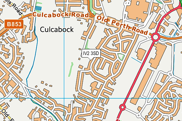 IV2 3SD map - OS VectorMap District (Ordnance Survey)