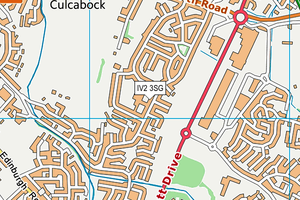 IV2 3SG map - OS VectorMap District (Ordnance Survey)