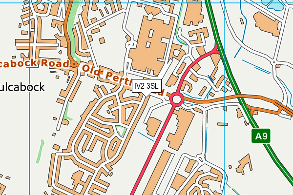 IV2 3SL map - OS VectorMap District (Ordnance Survey)