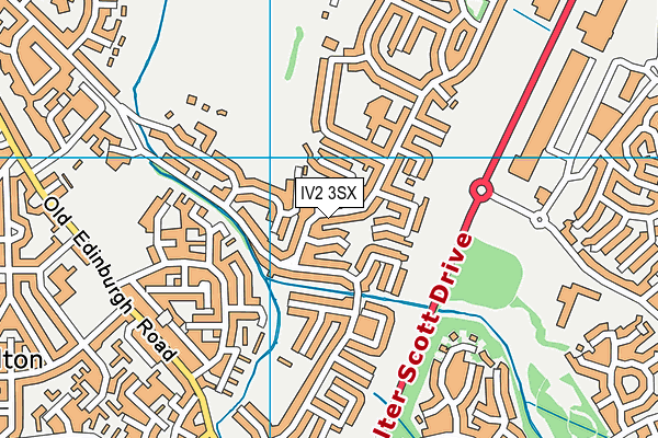 IV2 3SX map - OS VectorMap District (Ordnance Survey)