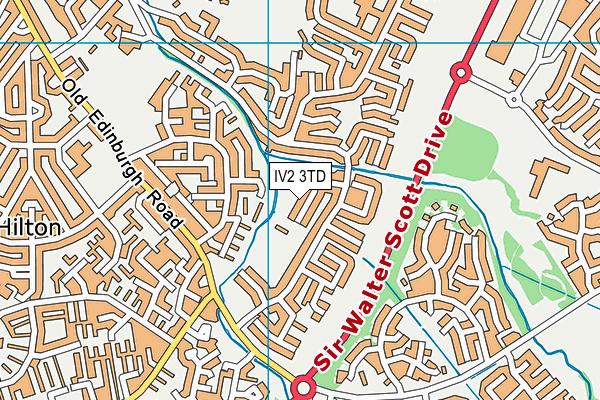 IV2 3TD map - OS VectorMap District (Ordnance Survey)