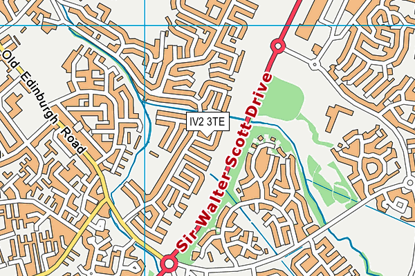 IV2 3TE map - OS VectorMap District (Ordnance Survey)