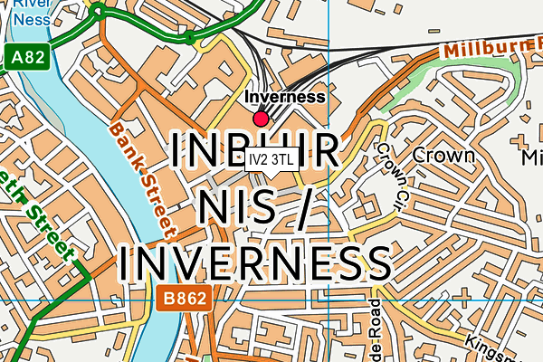 IV2 3TL map - OS VectorMap District (Ordnance Survey)