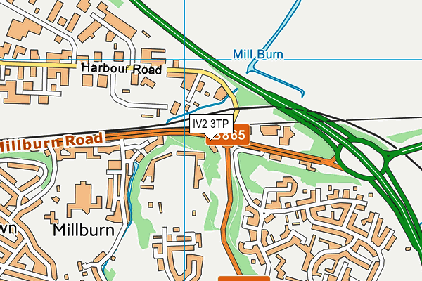 IV2 3TP map - OS VectorMap District (Ordnance Survey)