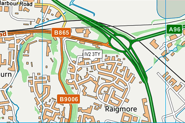 IV2 3TY map - OS VectorMap District (Ordnance Survey)