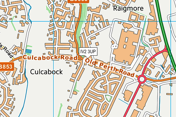 IV2 3UP map - OS VectorMap District (Ordnance Survey)