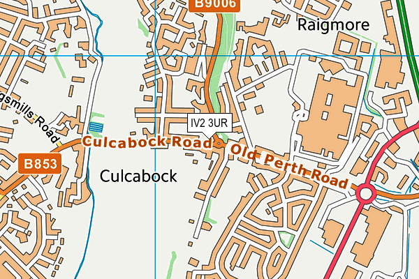 IV2 3UR map - OS VectorMap District (Ordnance Survey)