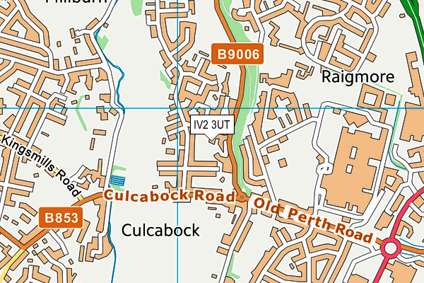 IV2 3UT map - OS VectorMap District (Ordnance Survey)