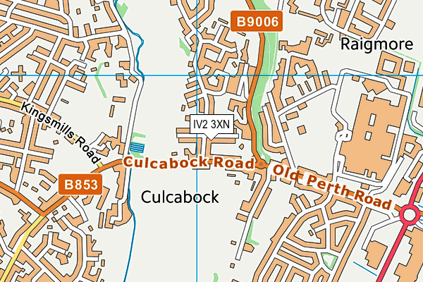 IV2 3XN map - OS VectorMap District (Ordnance Survey)