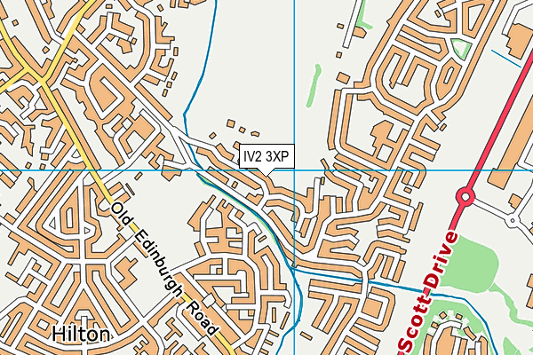 IV2 3XP map - OS VectorMap District (Ordnance Survey)