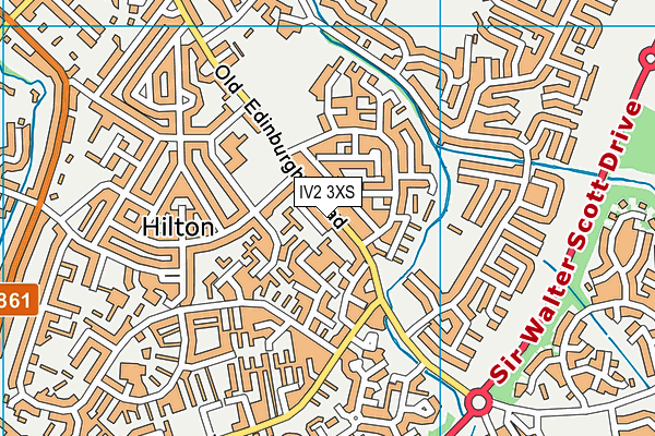 IV2 3XS map - OS VectorMap District (Ordnance Survey)
