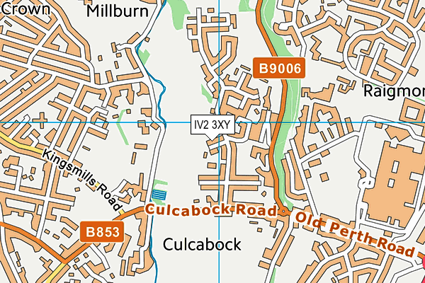 IV2 3XY map - OS VectorMap District (Ordnance Survey)