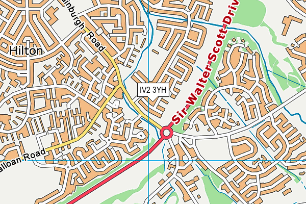 IV2 3YH map - OS VectorMap District (Ordnance Survey)