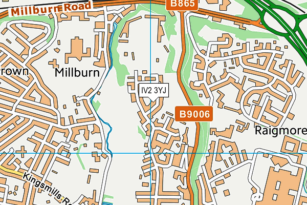 IV2 3YJ map - OS VectorMap District (Ordnance Survey)