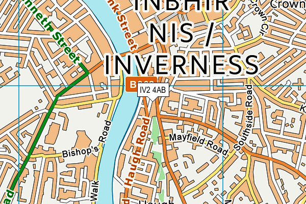 IV2 4AB map - OS VectorMap District (Ordnance Survey)