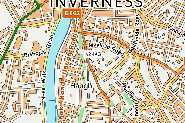 IV2 4AG map - OS VectorMap District (Ordnance Survey)