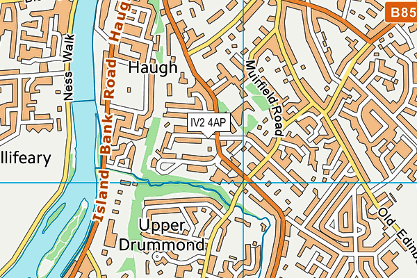 IV2 4AP map - OS VectorMap District (Ordnance Survey)