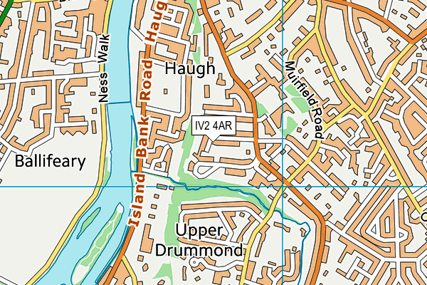 IV2 4AR map - OS VectorMap District (Ordnance Survey)