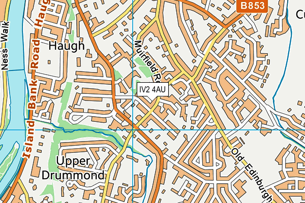 IV2 4AU map - OS VectorMap District (Ordnance Survey)