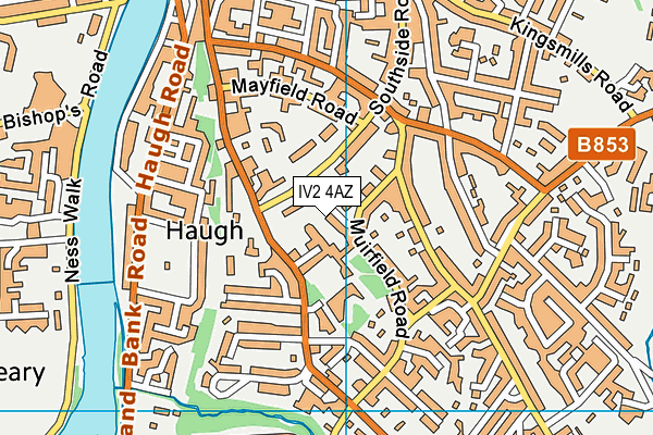 IV2 4AZ map - OS VectorMap District (Ordnance Survey)