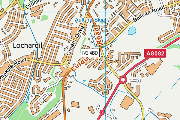 IV2 4BD map - OS VectorMap District (Ordnance Survey)