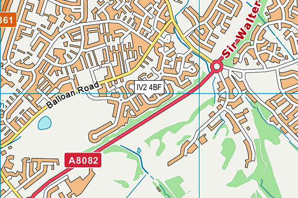 IV2 4BF map - OS VectorMap District (Ordnance Survey)